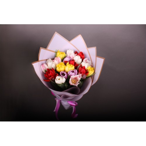 31 різнокольоровий тюльпан