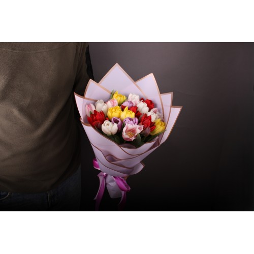 31 різнокольоровий тюльпан