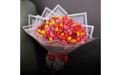 Букет 101 тюльпан Букет 101 тюльпан