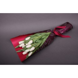 Букет білих тюльпанів "Аніта" Букет білих тюльпанів "Аніта"